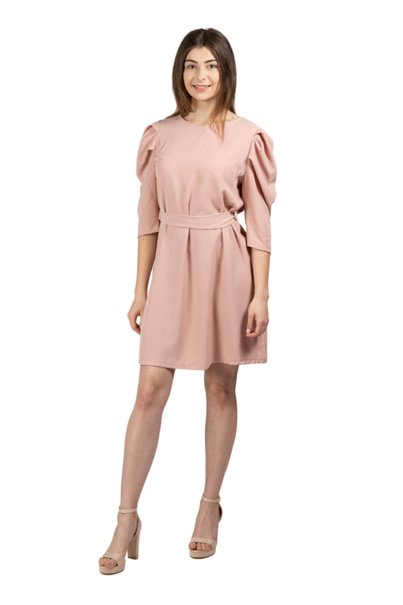 Rochie roz pudră - Rammi.ro
