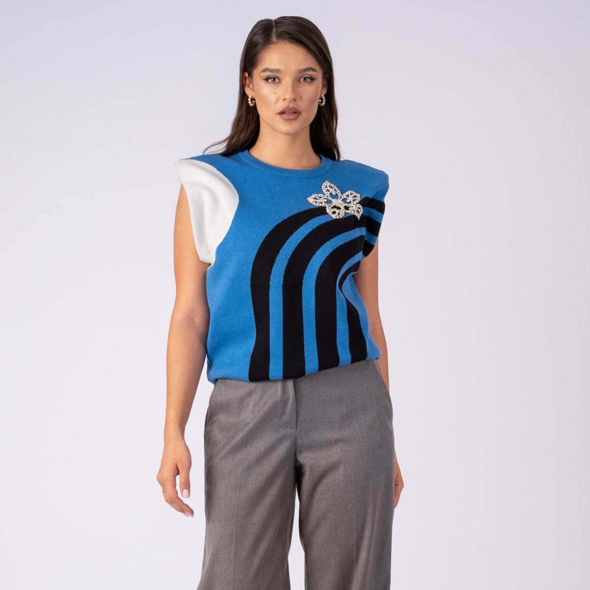 Pantaloni casual, Gri - Rammi.ro