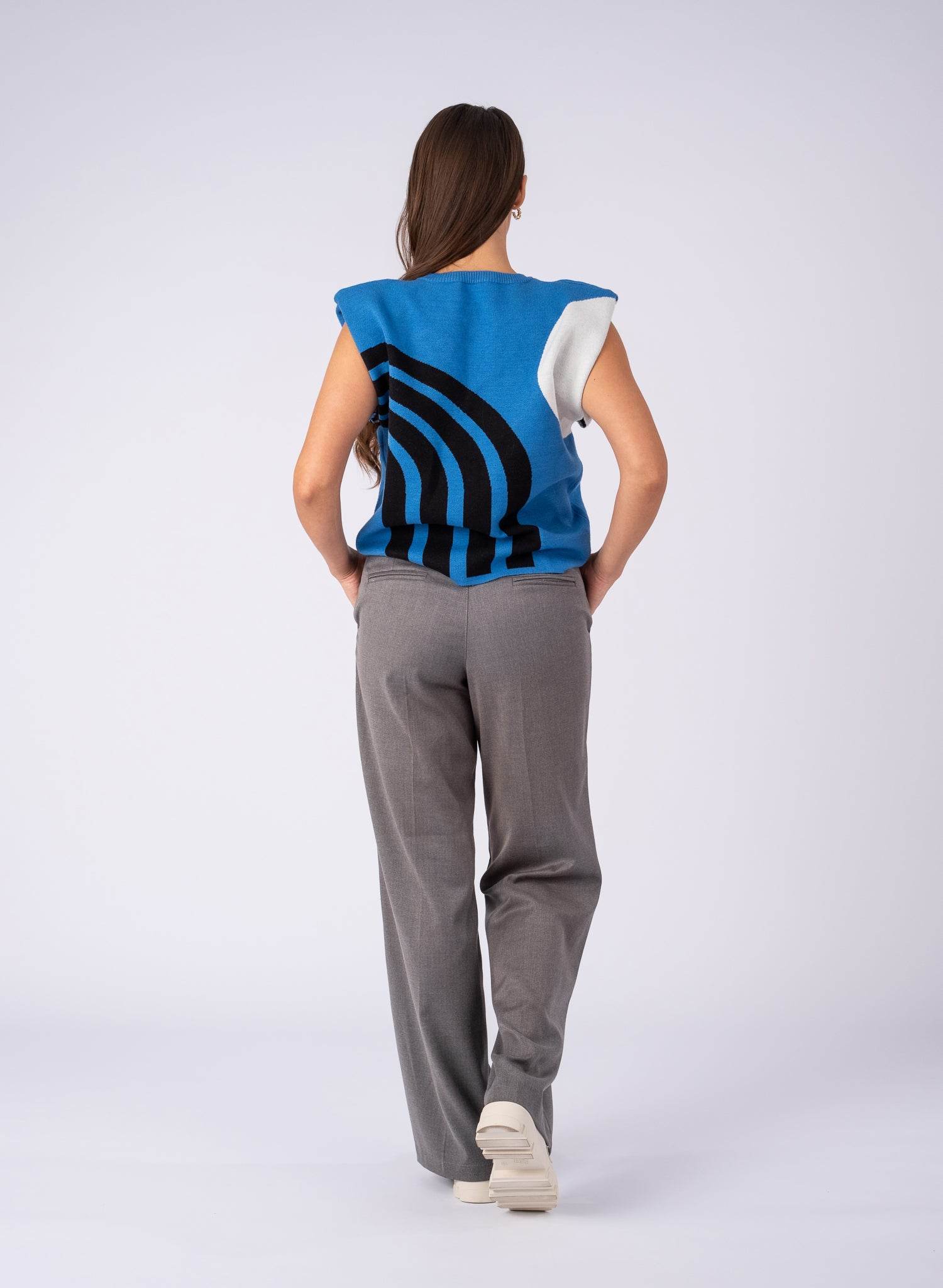 Pantaloni casual, Gri - Rammi.ro