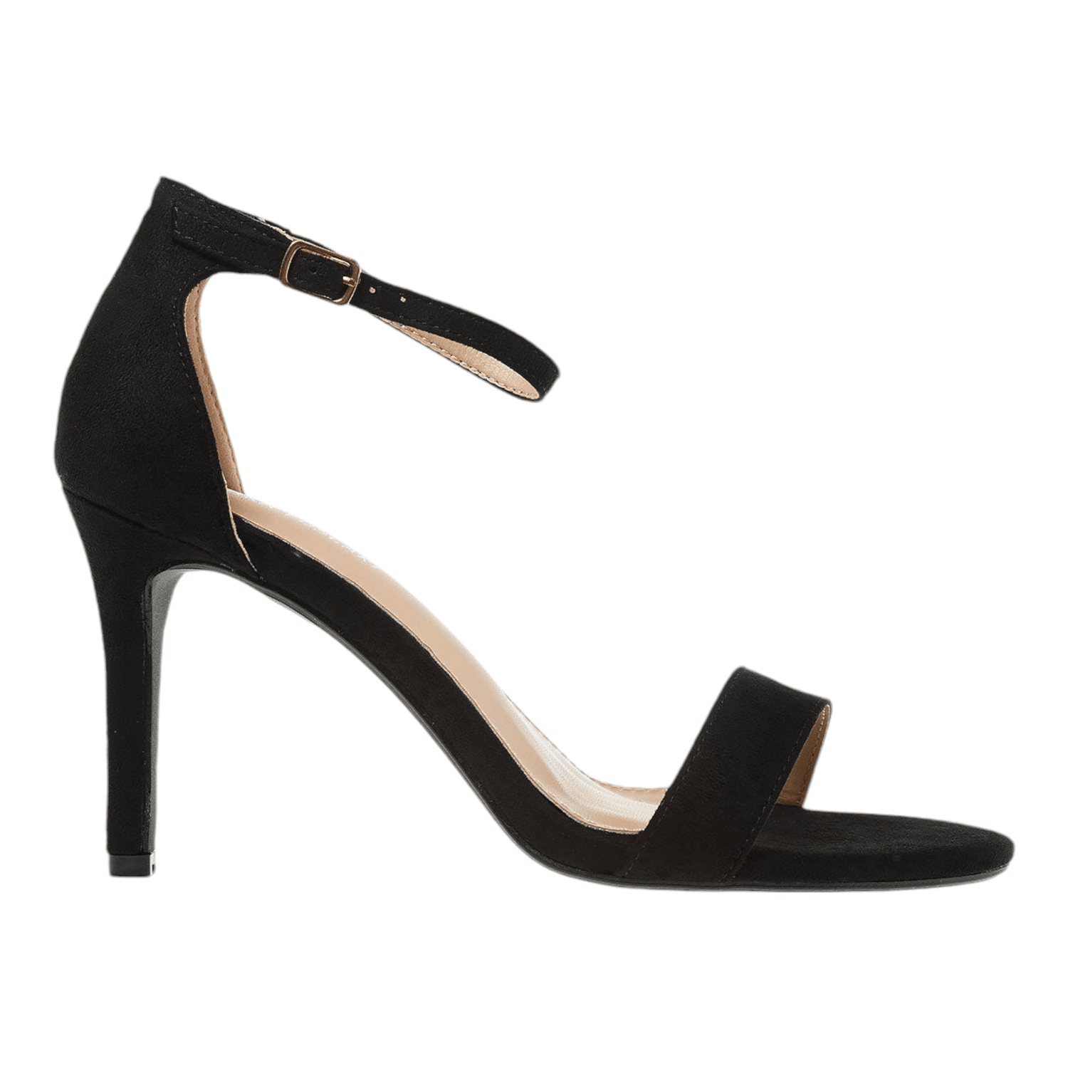 Sandale cu toc fin, Negre