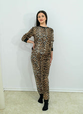 Trening din bumbac, animal print - Rammi.ro