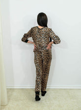 Trening din bumbac, animal print - Rammi.ro