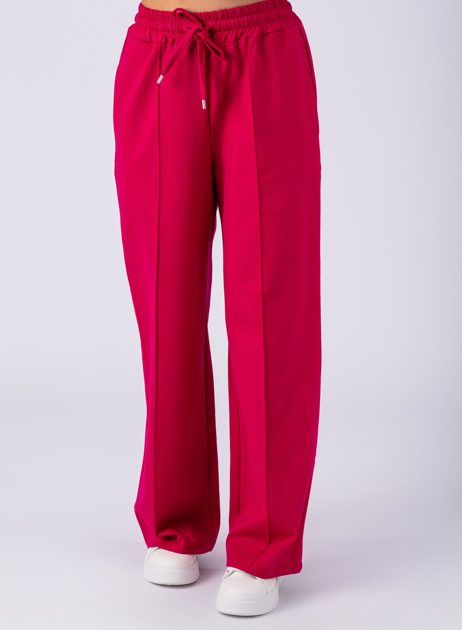 Pantaloni din vascoza groasa,Fucsia